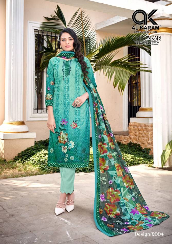 Al Karam Chikankari Vol 2 Wholesale Karachi Cotton Dress Material